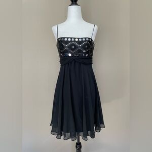 BCBGMaxAzria Size 2 100% Silk Little Black Dress